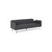 BRIDJET Divano letto Nero 3 posti