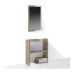 KIARA Wood Composizione ingresso Larice bianco e Rovere