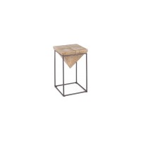 PRISMY Sgabello Nero e Legno chiaro