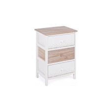 ALLY Cassettiera Bianco e Legno chiaro L 40 cm
