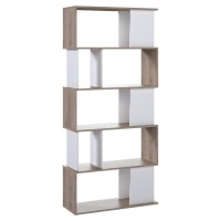 MAZE Libreria Noce e Bianco L 80 cm Mobile KIT