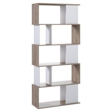 MAZE Libreria Noce e Bianco L 80 cm Mobile KIT