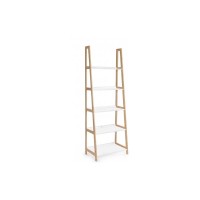 BROOKLYN Libreria Bianco e Legno naturale L 65 cm Mobile KIT