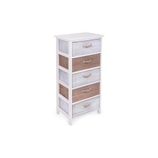 MEREDITH Cassettiera Bianco e Color L 40 cm 0210191