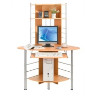 Scrivania per Computer Angolare, Faggio