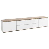Base soggiorno Rovere e Bianco laccato L 240 cm