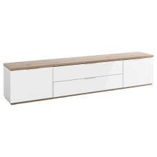 Base soggiorno Rovere e Bianco laccato L 240 cm