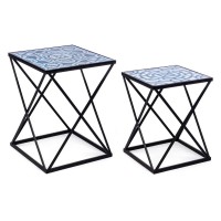 NEAPOLIS K24 Set tavolini Nero