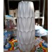 Vaso in ceramica bianco 12 X 26 cm.