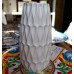 Vaso in ceramica bianco 10 X 18 cm.