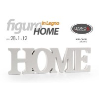 Scritta Home in legno da appoggio
