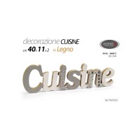 Scritta Cuisine in legno