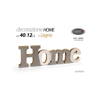 Scritta HOME in legno