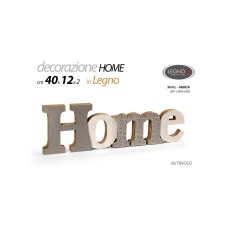 Scritta HOME in legno