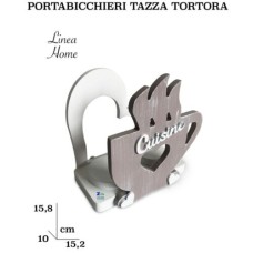 Porta bicchieri in legno 