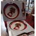 Piatto natalizio in ceramica con paletta