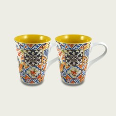 Tazza Mug decorata interno giallo