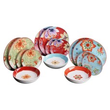 Servizio Piatti Flowers 18Pz