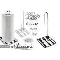 Porta rotolo in metallo