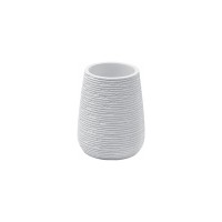 Bicchiere porta spazzolino GEMINI Bianco